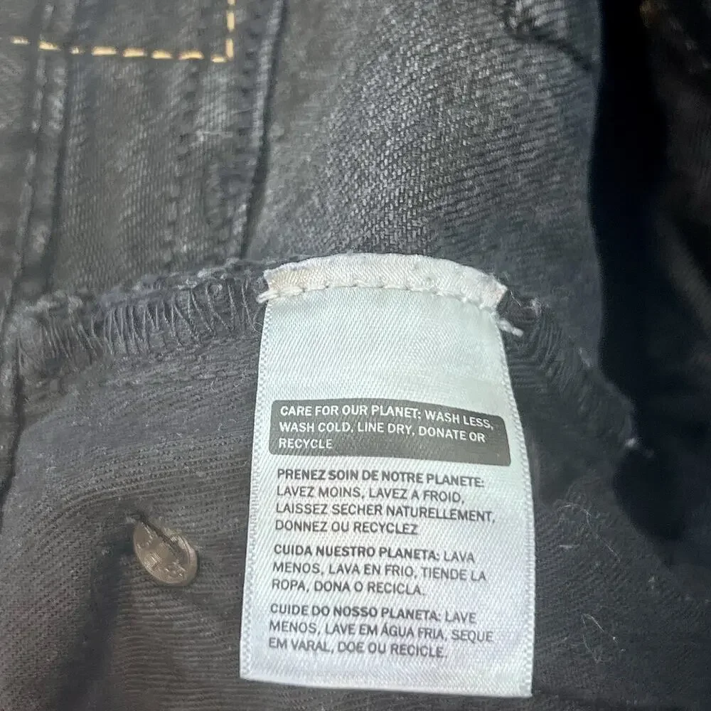 Levi’s 502 Premium Jeans Men’s W40 L32 Black Straight Taper Dark Wash